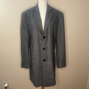 Gray Herringbone Blazer CALVIN KLEIN